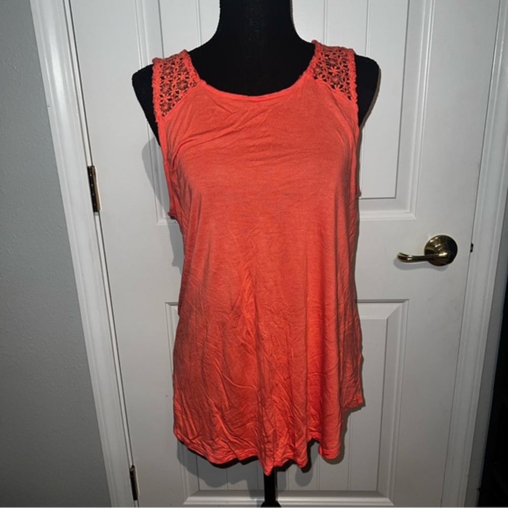 Old Navy Tank Top - Coral Color - Size Large - 100% Polyester